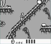 une photo d'Ã©cran de Tintin - Le Temple du Soleil sur Nintendo Game Boy